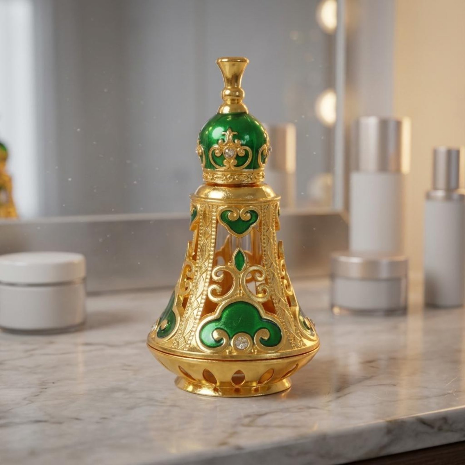Ornate Perfume Bottle Faceted  – обзор и цена Home Decor Glass