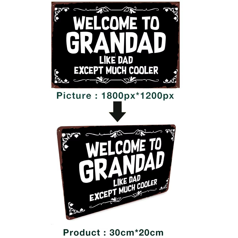 30x20CM_30X15CM Custom Metal T – обзор и цена Home Decor Wall Stickers