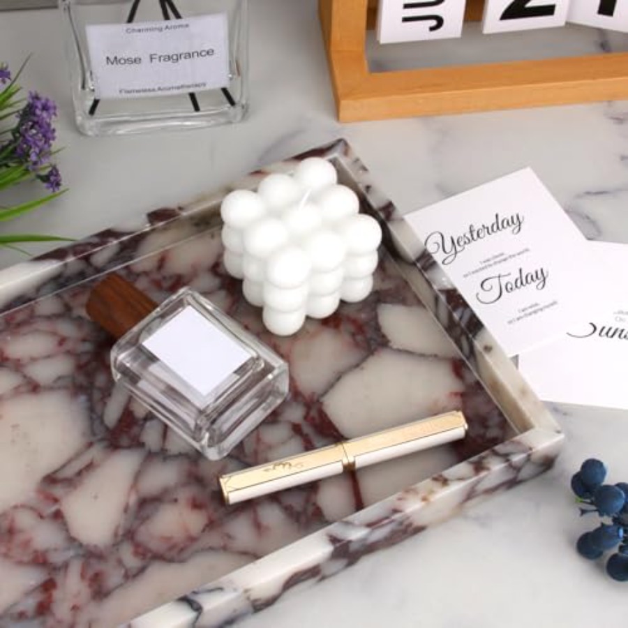 Marble Bathroom Vanity Tray, N – обзор и цена Home Decor In