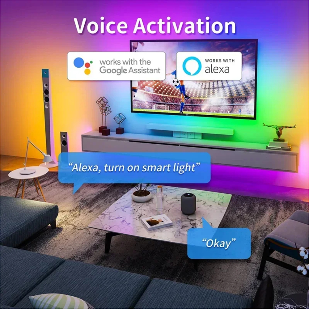 Tuya WiFi WS2811 RGBIC COB LED – обзор и цена Home Decor Free App