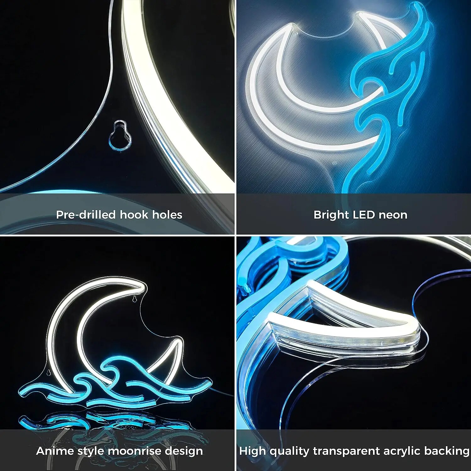 Neon Sign Moon over Sea Neon L – обзор и цена Neon Sign Led Custom