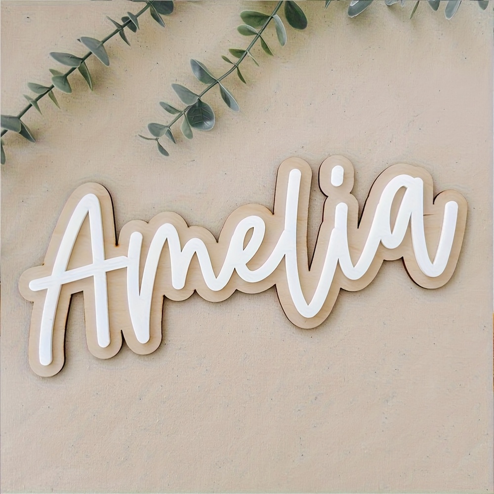 Customizable Double-Layered Wo – обзор и цена Wooden Letter Sign