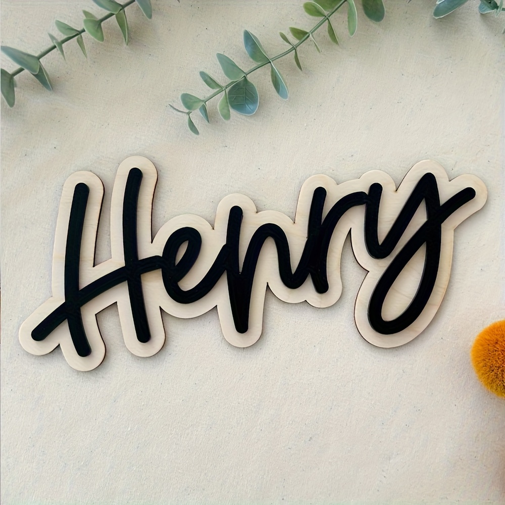 Customizable Double-Layered Wo – обзор и цена Wooden Letter Sign