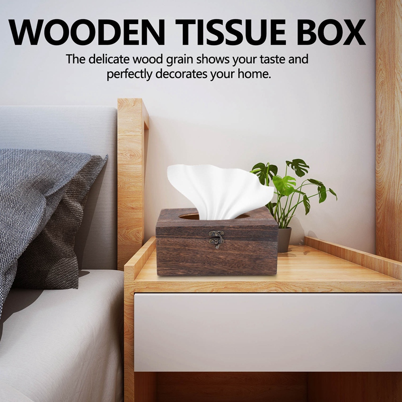 1PC Useful Wooden Retro Tissue – обзор и цена Home Decor In