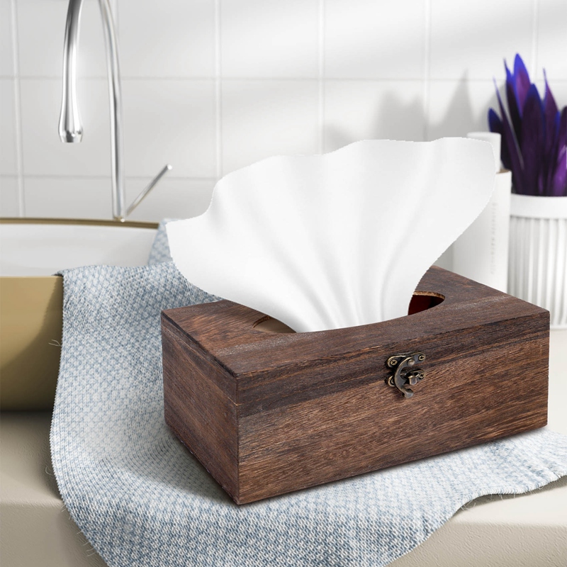 1PC Useful Wooden Retro Tissue – обзор и цена Home Decor In