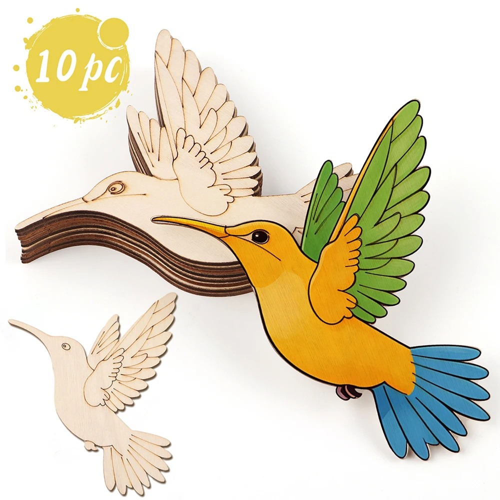 10pcs Unfinished Wood Animal B – обзор и цена Home Decor In
