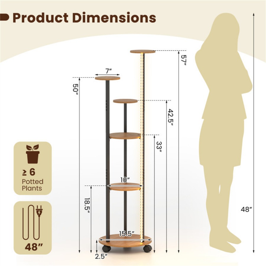 6-Tier Plant Stand with RGB Li – обзор и цена Home Decor Free App