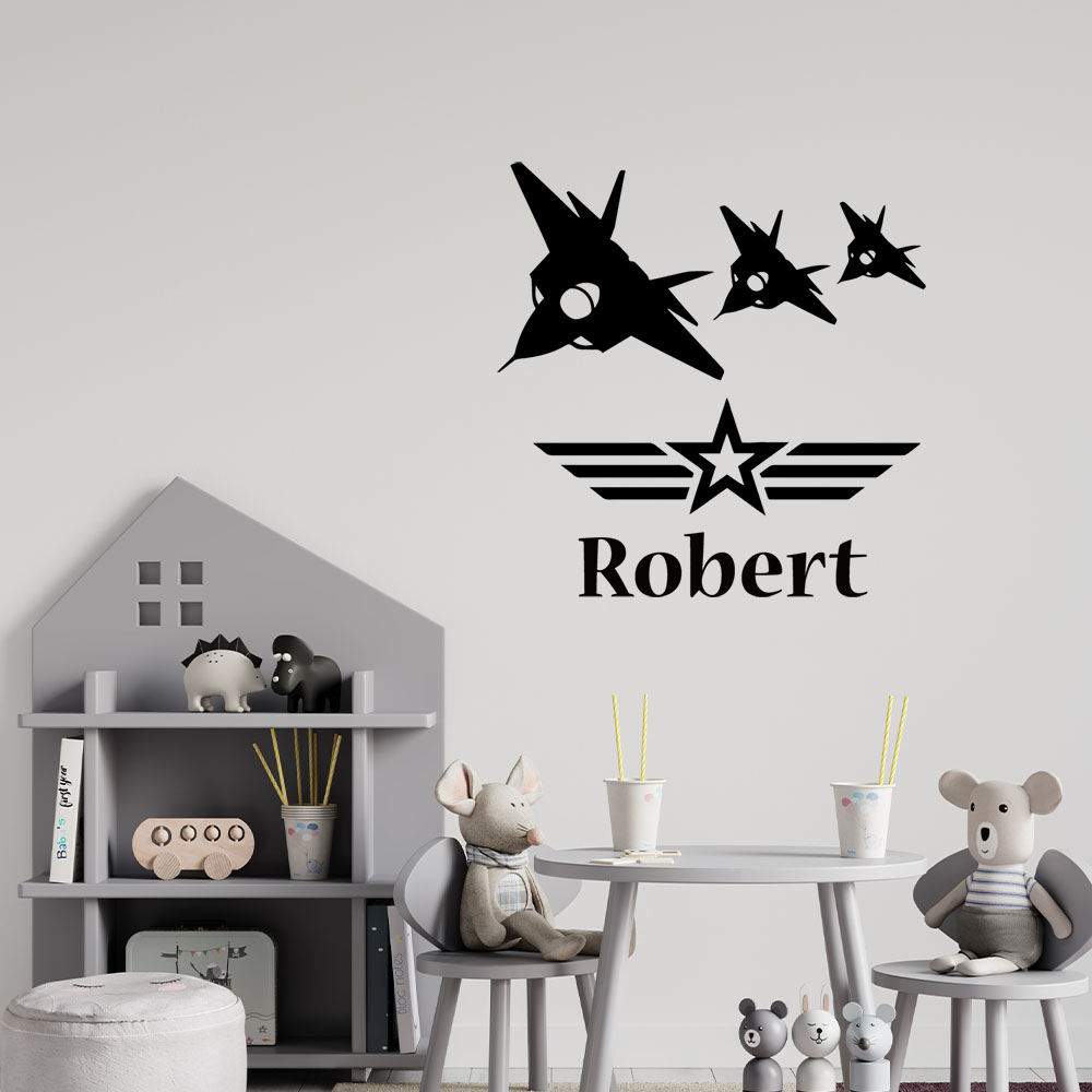 1PC Cartoon Airplane Customiza – обзор и цена Home Decor Wall Stickers