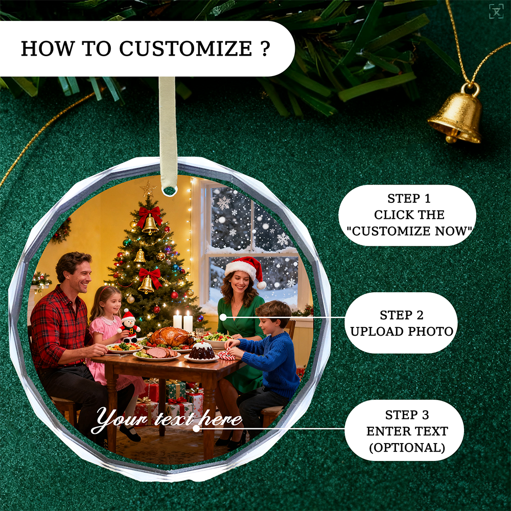 Personalized Christmas Ornamen – обзор и цена Home Decor Glass