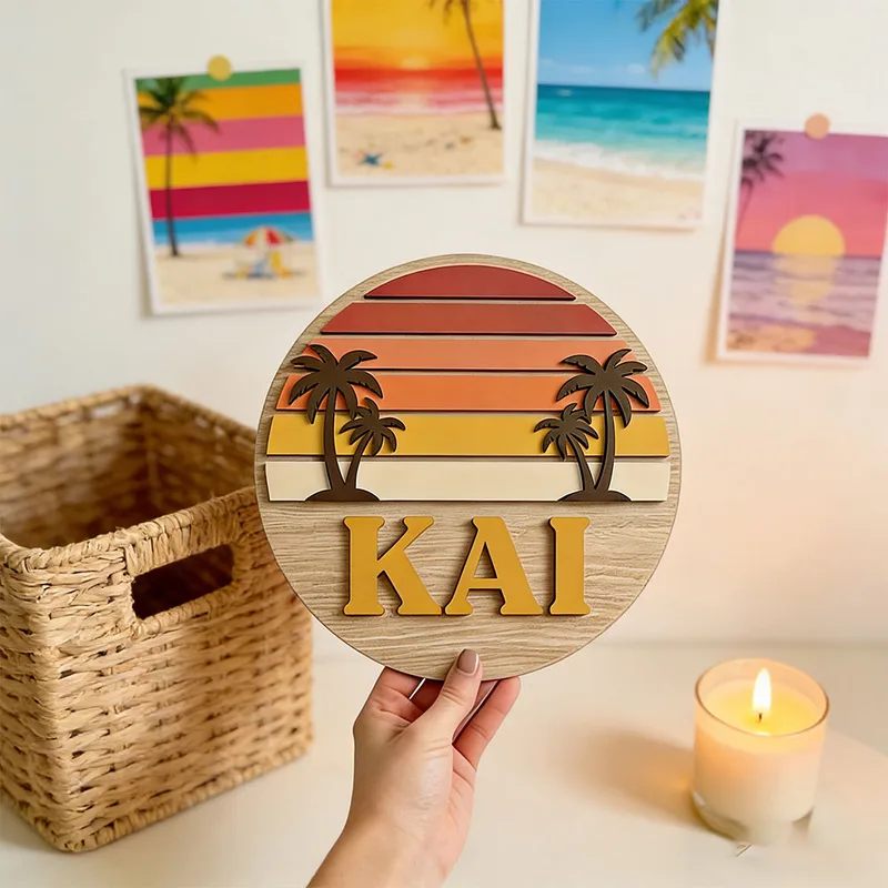 Customizable Round Vintage Bea – обзор и цена Wooden Letter Sign