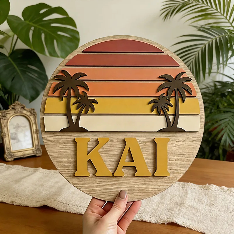 Customizable Round Vintage Bea – обзор и цена Wooden Letter Sign