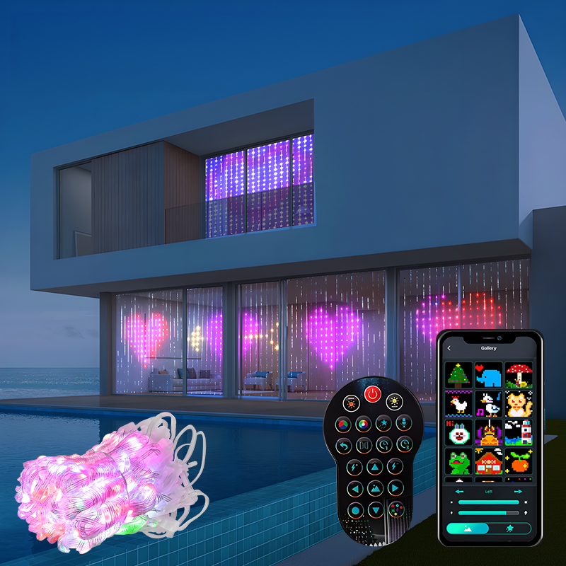 400LEDs RGBIC Smart Curtain Li – обзор и цена Home Decor Free App