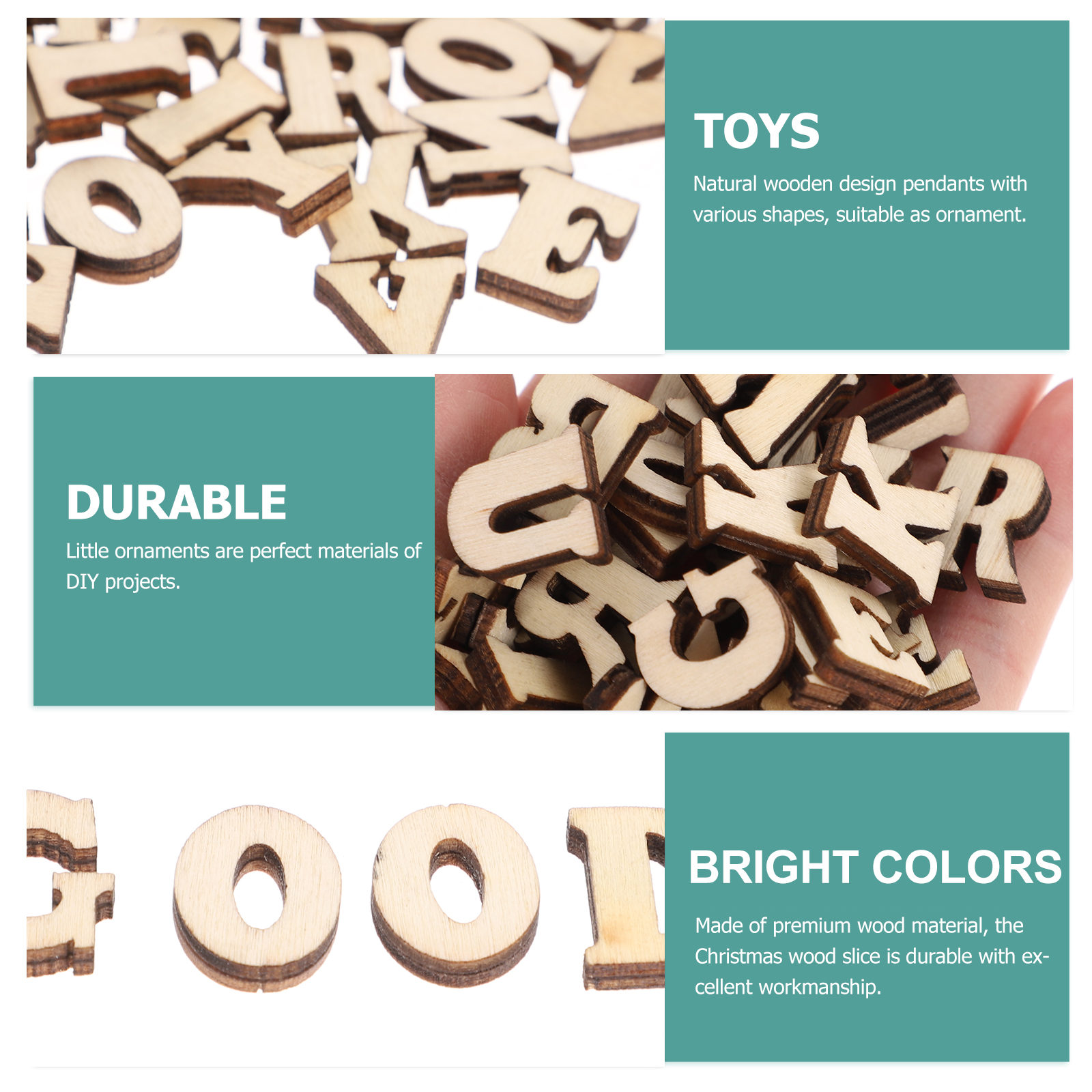 100pcs DIY Doodle Educational  – обзор и цена Wooden Letter Sign