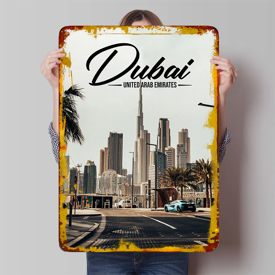 Dubai Skyline Metal Wall Art U – обзор и цена Home Decor Uae