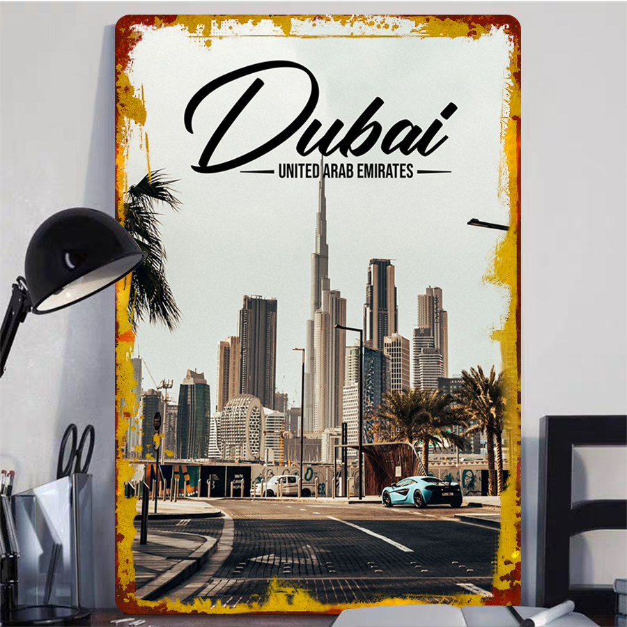 Dubai Skyline Metal Wall Art U – обзор и цена Home Decor Uae