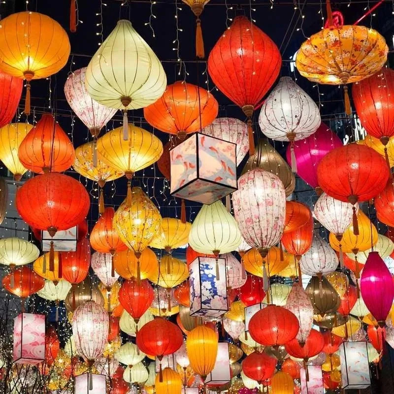 Vintage Silk Lanterns 12 inch  – обзор и цена Home Decor Vietnam