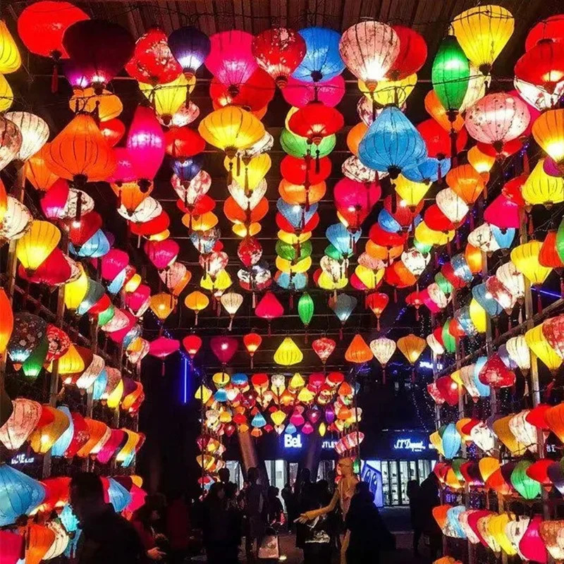 Vintage Silk Lanterns 12 inch  – обзор и цена Home Decor Vietnam