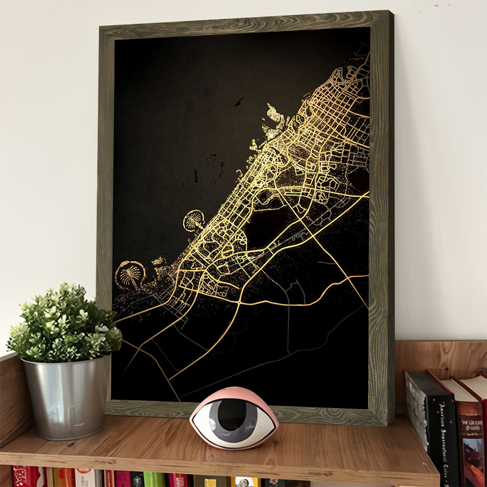 Dubai Map Prints Poster Custom – обзор и цена Home Decor Dubai