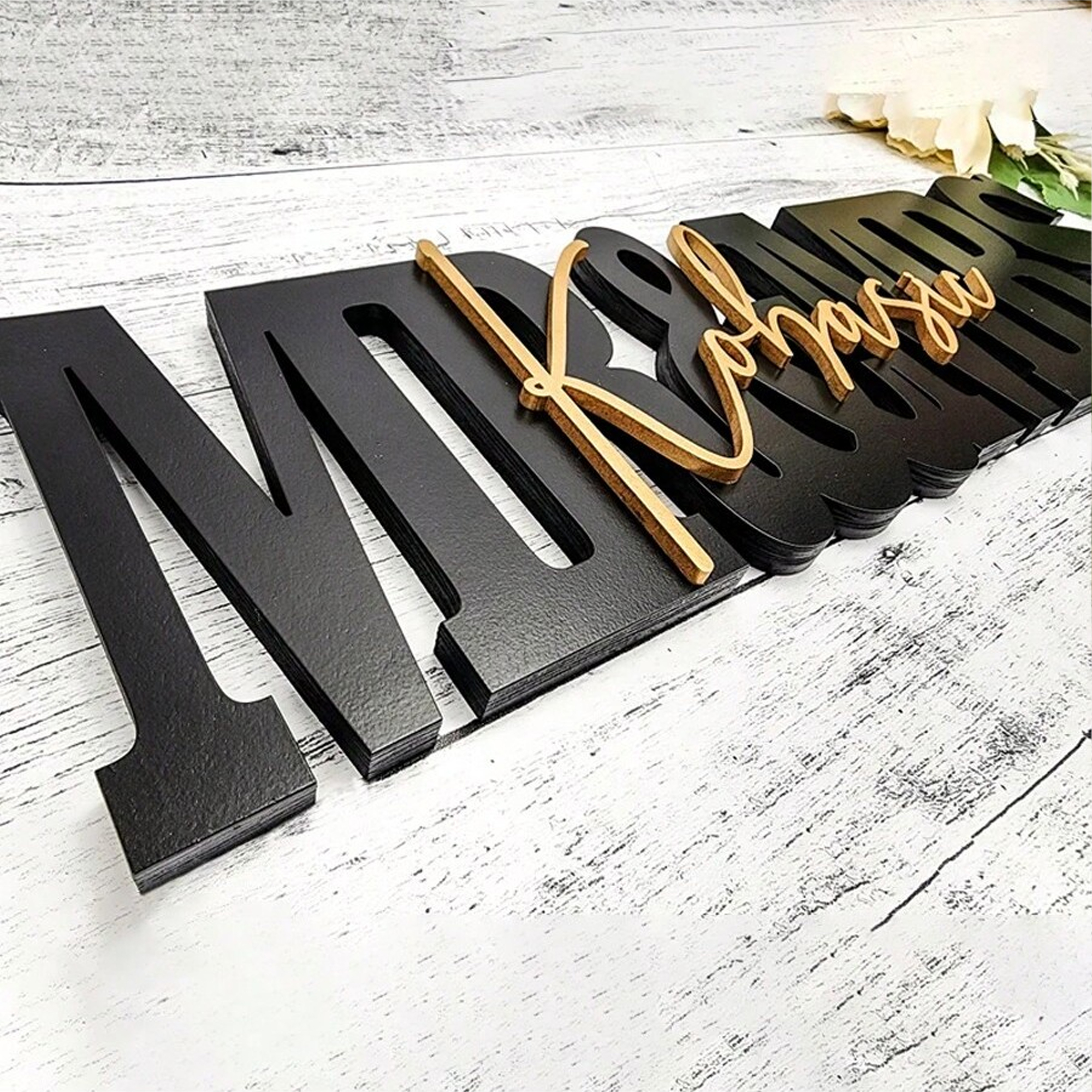 Custom Wedding Gift Logo with  – обзор и цена Wooden Letter Sign