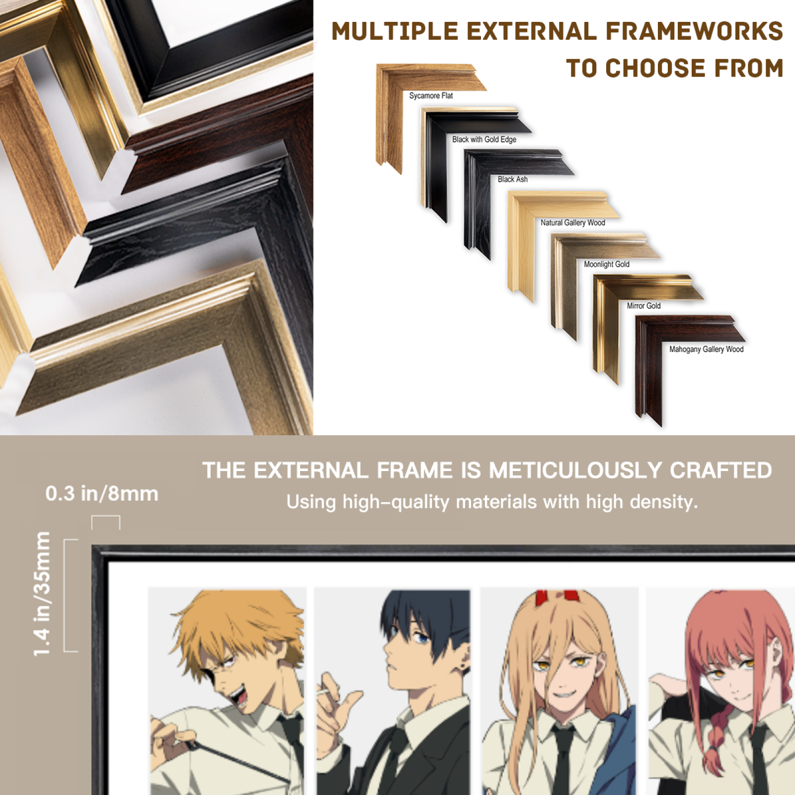 Japanese Manga Multi-Size Canv – обзор и цена Home Decor Mirror