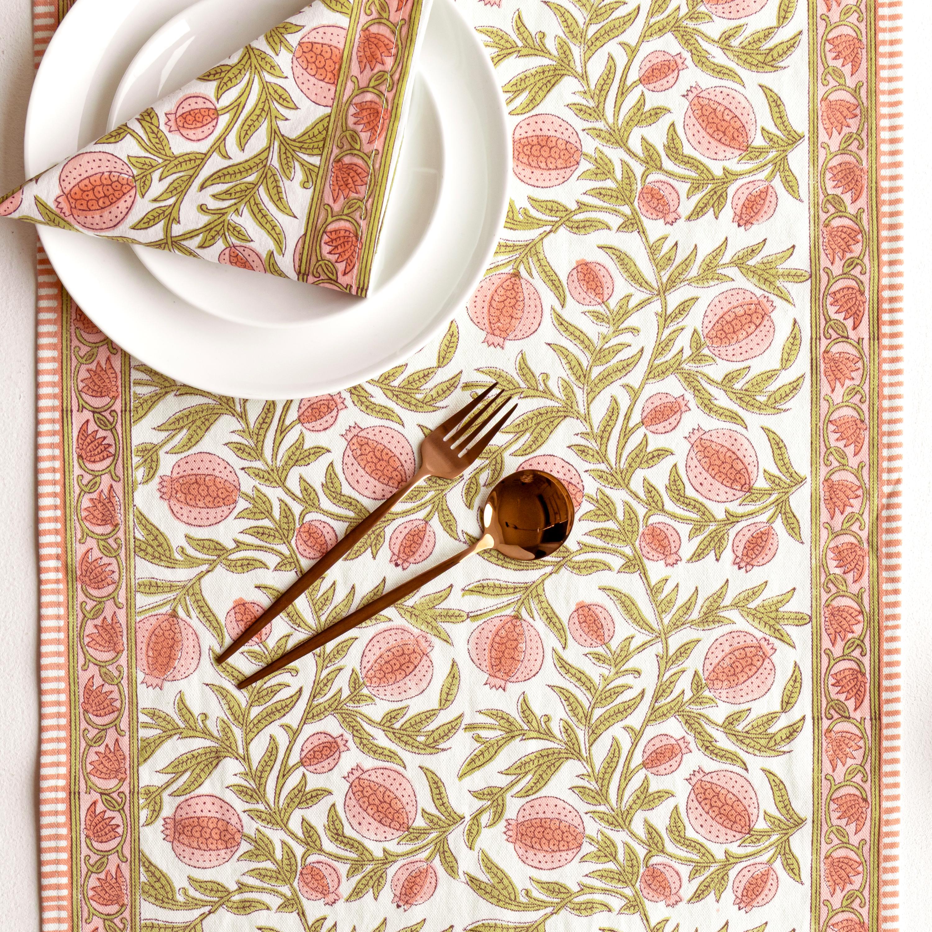 Coral Olive Green Pomegranate  – обзор и цена Home Decor Jaipur