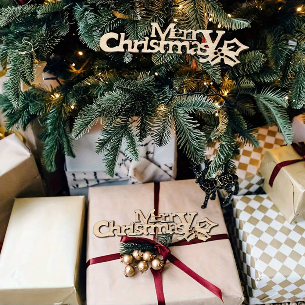 10/20/100Pcs Merry Christmas W – обзор и цена Wooden Letter Sign