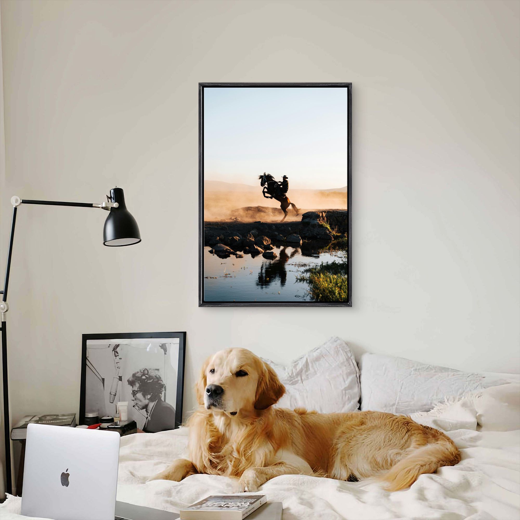 Cowboy Horse Canvas Framed Wal – обзор и цена Home Decor Mirror