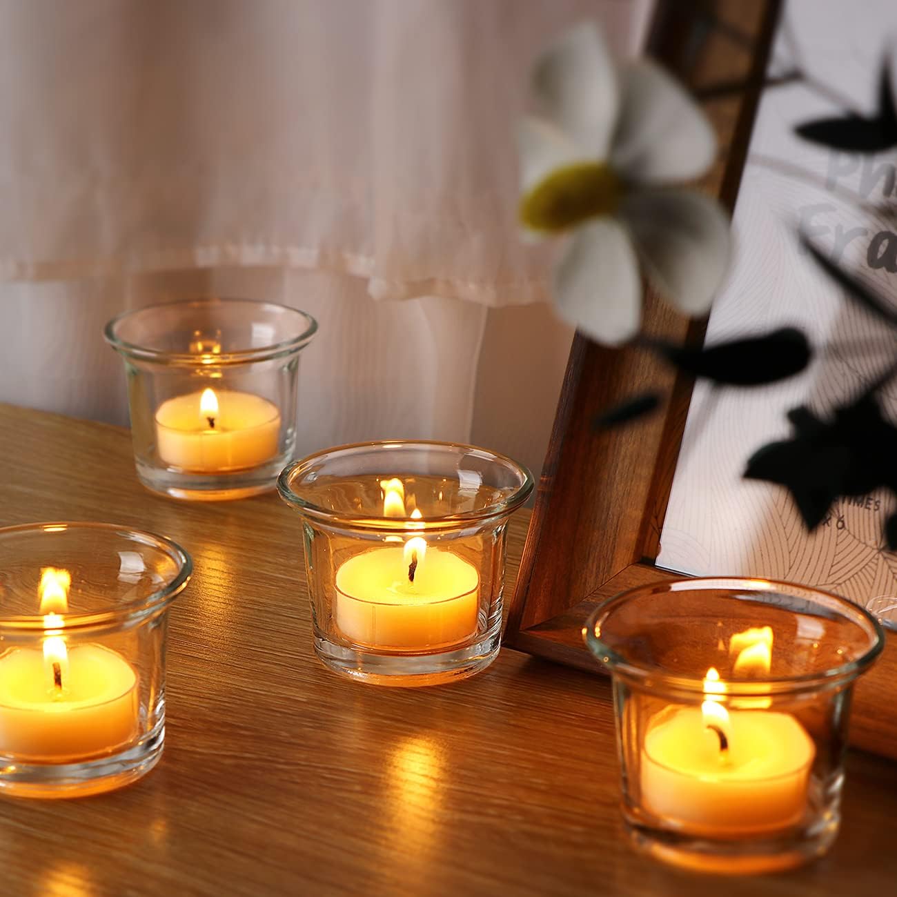 12 Clear Glass Tealight Candle – обзор и цена Home Decor Glass